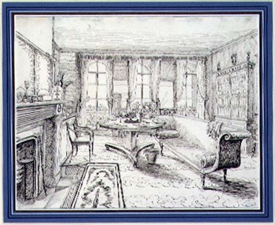 Englantilainen Regency-maalaistalon sisustus tekijältä English School