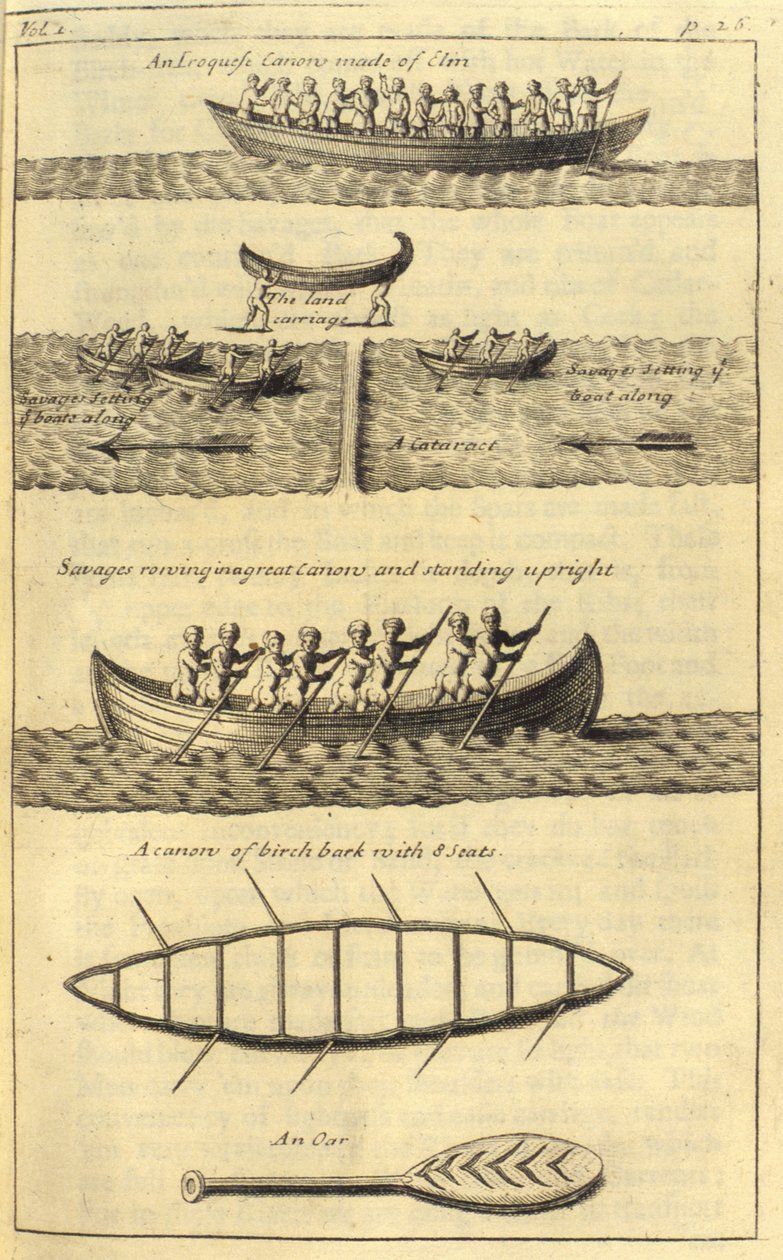 Irokkilainen kanovi, 1703 tekijältä English School