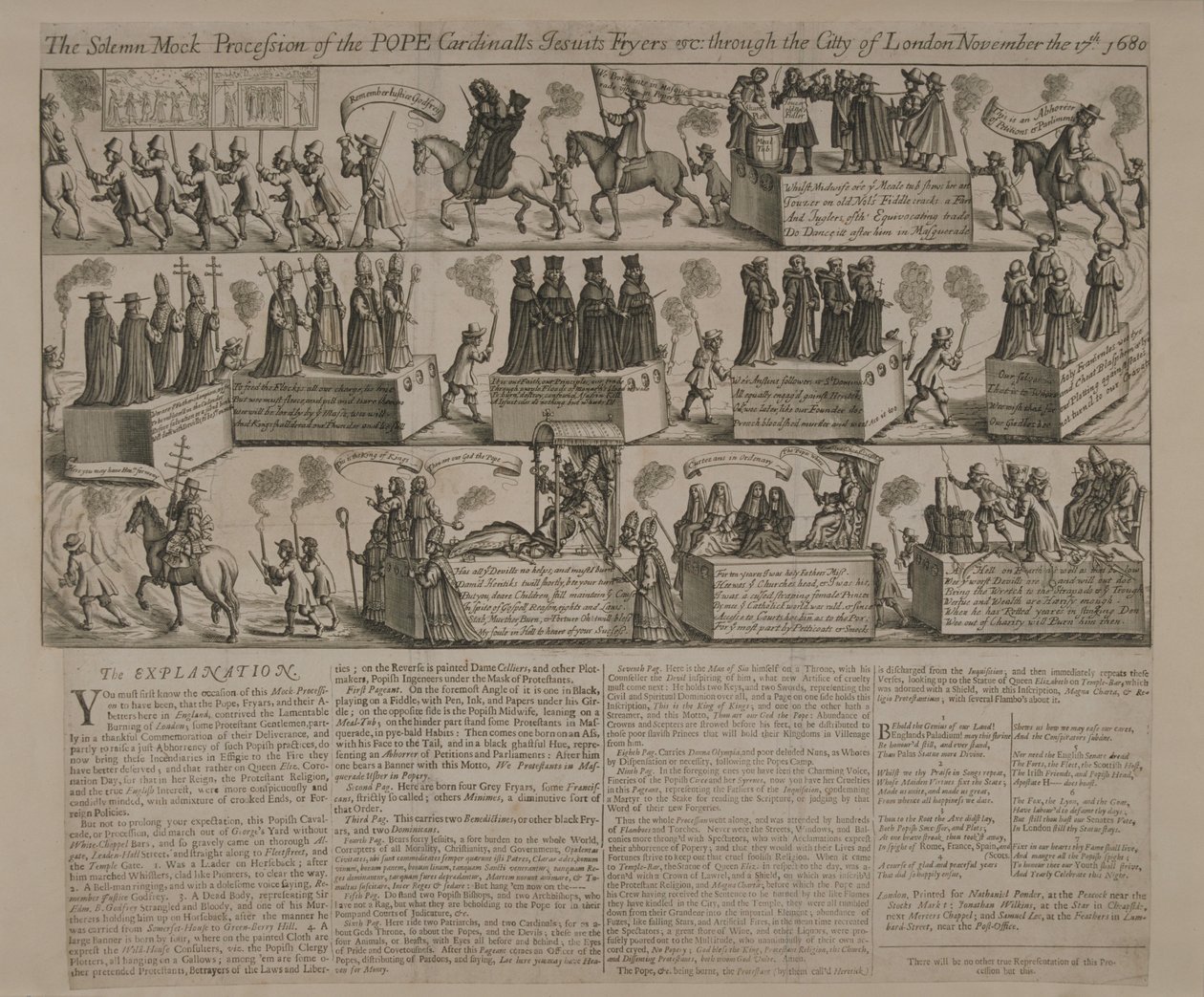 Antikatolinen kulkue, 1680 tekijältä English School