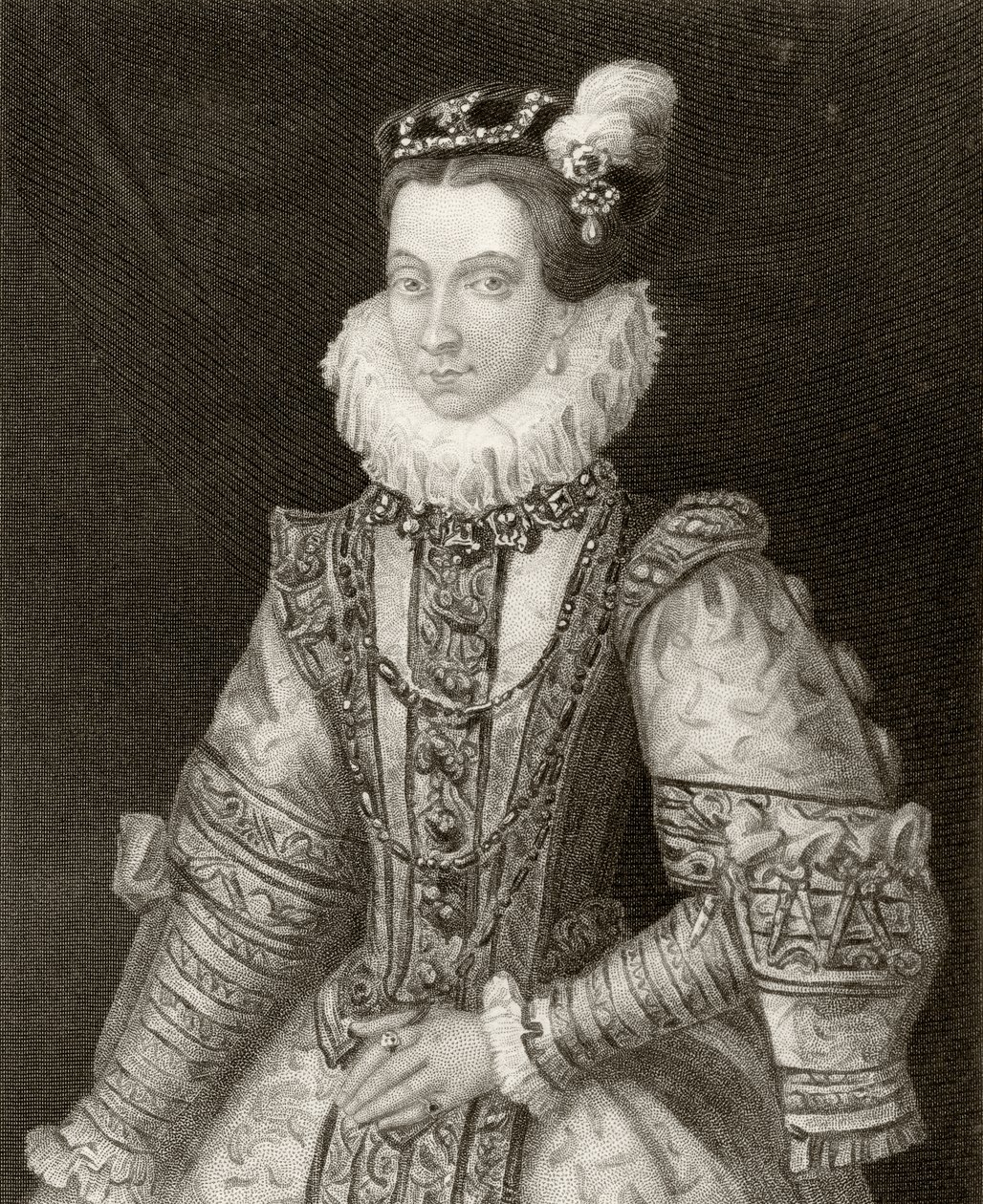 Anna Itävalta, kirjasta "History of the Reign of Philip II", julkaistu vuonna 1855 tekijältä English School