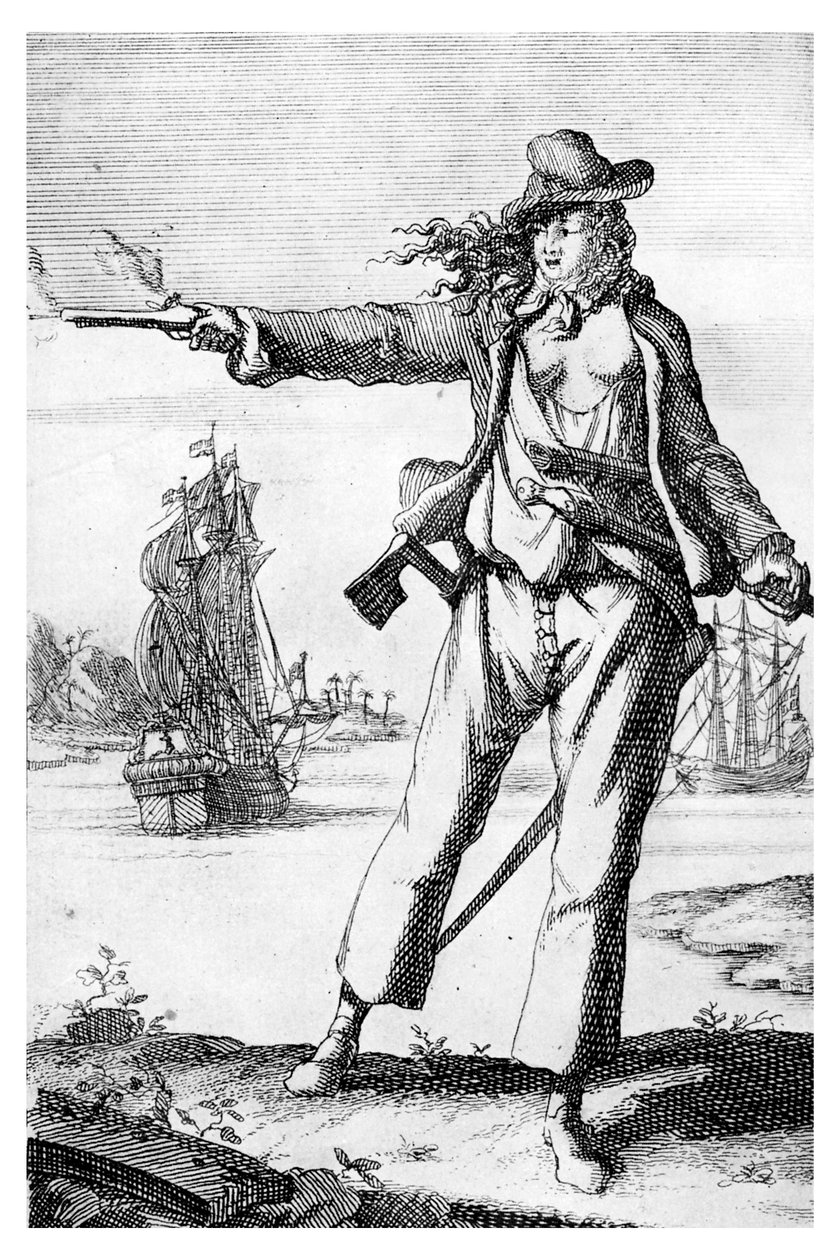 Anne Bonney, kirjasta "Gosse History of Piracy". tekijältä English School