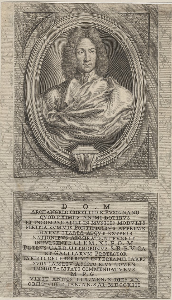 Arcangelo Corelli, noin 1715 tekijältä English School