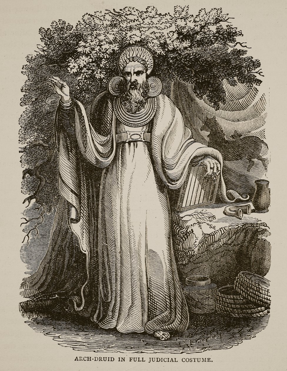 Arch-Druid täydellisessä tuomariasussa tekijältä English School