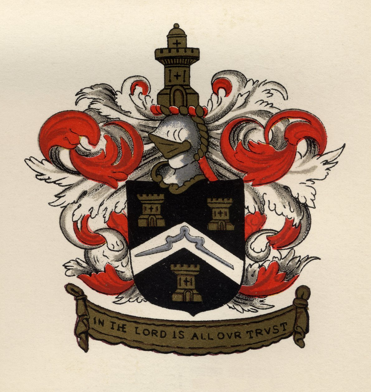 Arms of the Free Masons of the Gateshead Chapter, 1671, The History of Freemasonry, osa II, julkaisija Thomas C. Jack, Lontoo, 1883 tekijältä English School