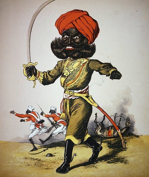 "Army and Navy Drolleries", kuvitus majuri Seccombe, julkaisija Frederick Warne & Co., n. 1875 (väri litho) tekijältä English School