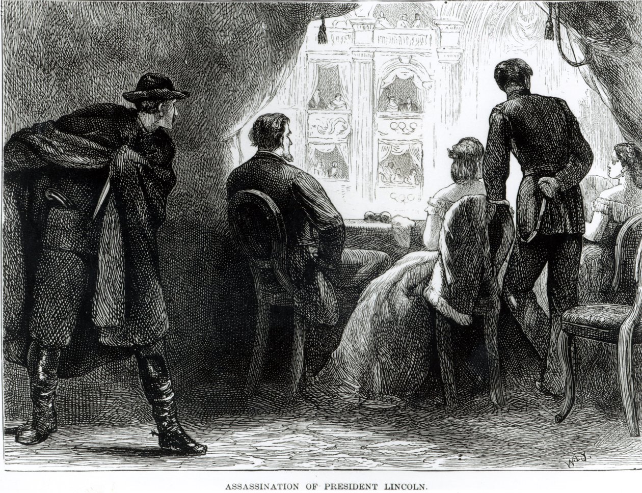 Presidentti Lincolnin salamurha 14. huhtikuuta 1865 tekijältä English School