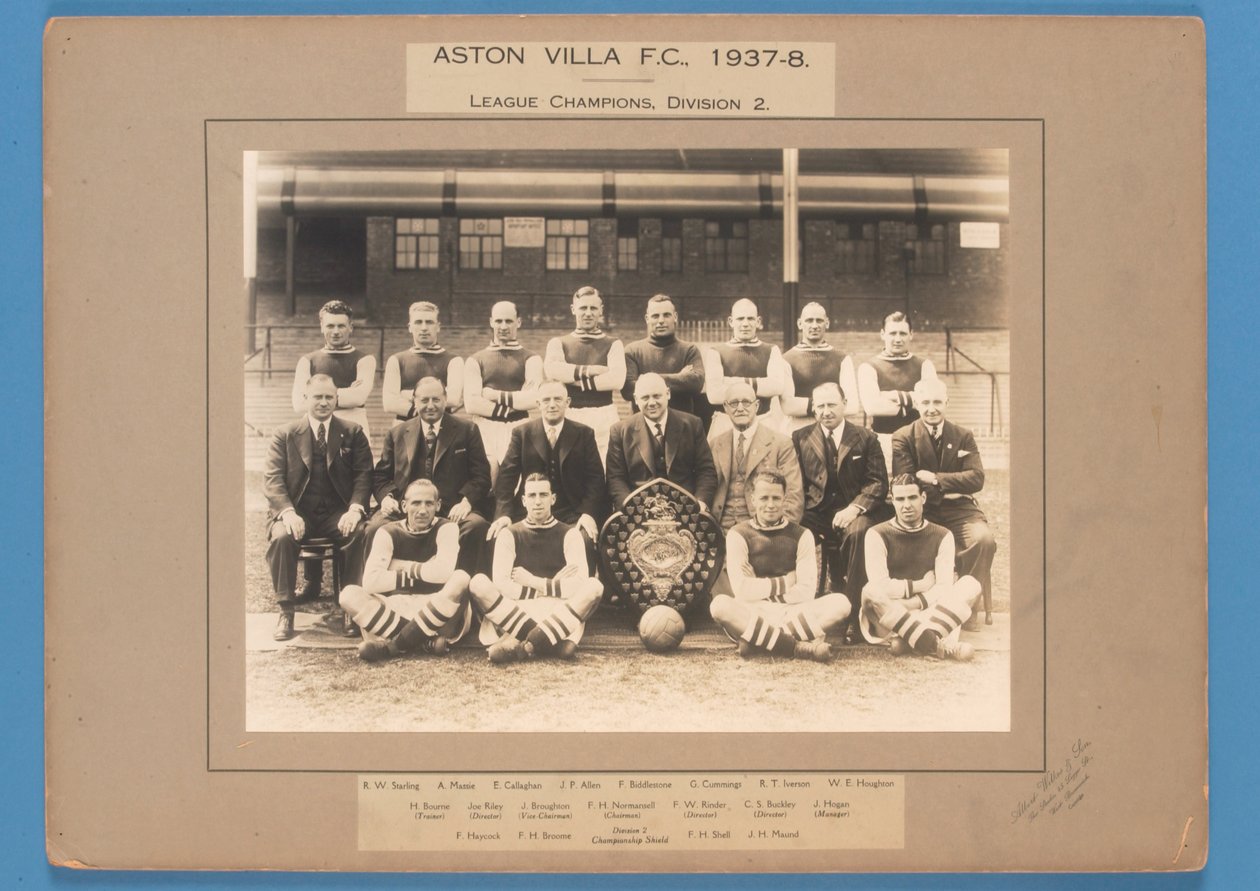 Aston Villa F.C., 1937-38, Liigan Mestarit, Division 2 tekijältä English School