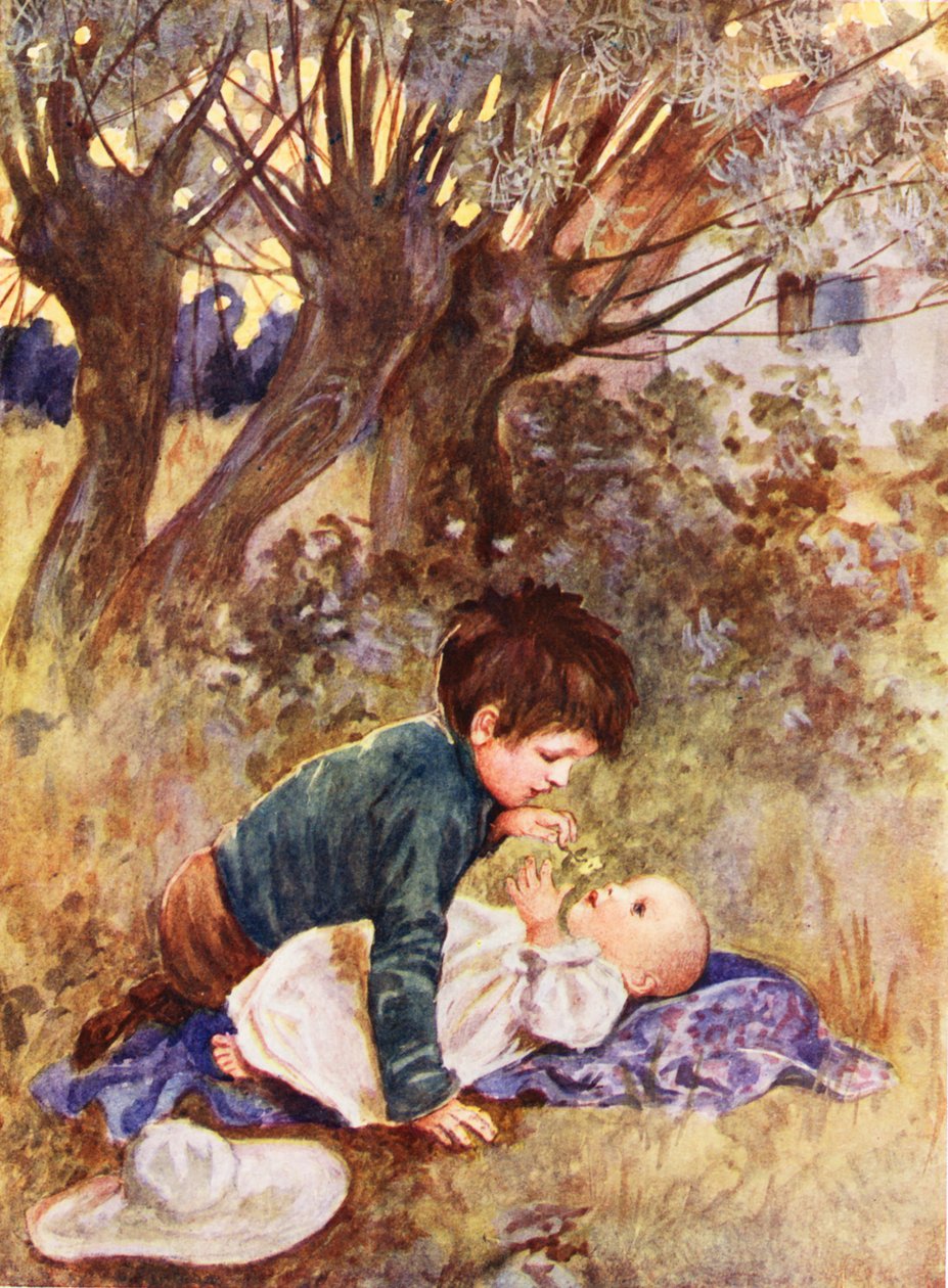 Vauvasisko (värilitografia) tekijältä English School