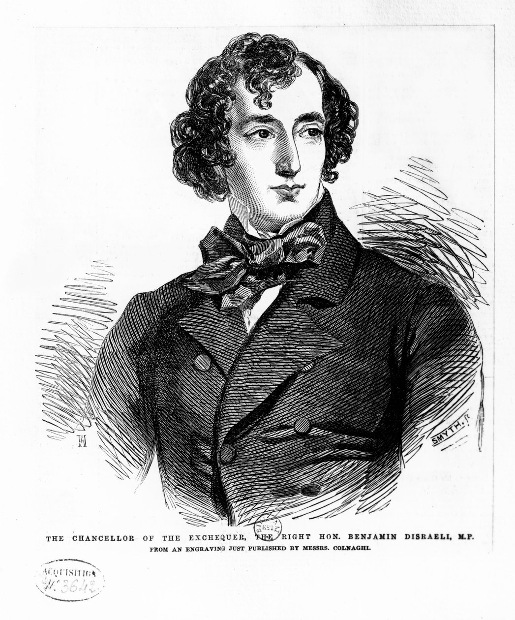 Benjamin Disraeli, n. 1837 (kaiverrus) tekijältä English School