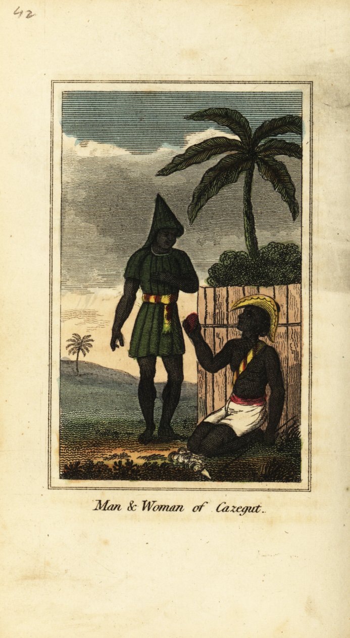 Bijogos mies ja nainen Cazegutista (Bissagossaaret, Guinea-Bissau, Länsi-Afrikka) tekijältä English School