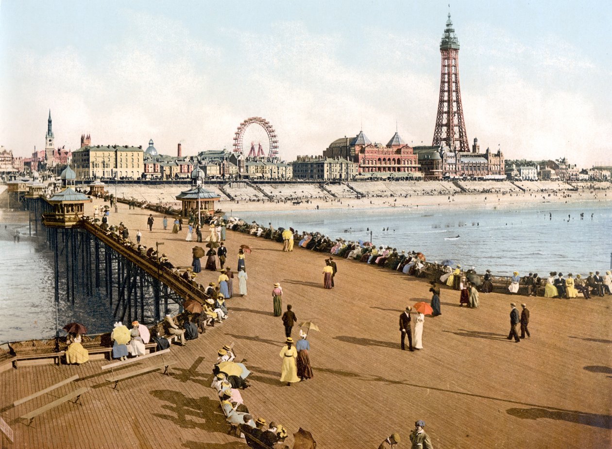 Blackpool North Pieristä (käsin värjätty kuva) tekijältä English School