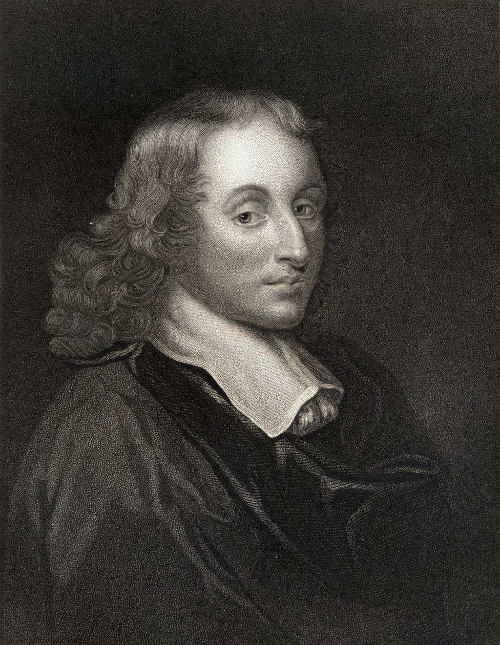 Blaise Pascal (1623-62) Gallery of Portraitsista, julkaistu vuonna 1833 tekijältä English School