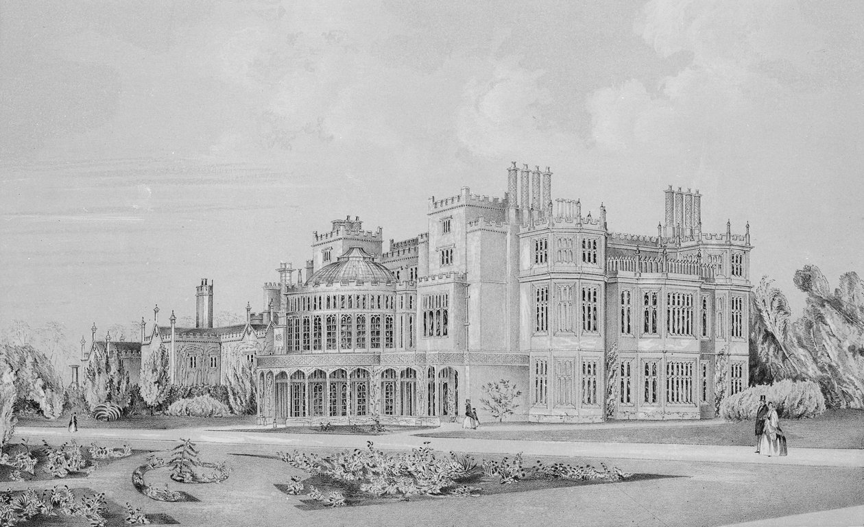 Brampton Park lähellä Huntingdonia, 1852 tekijältä English School