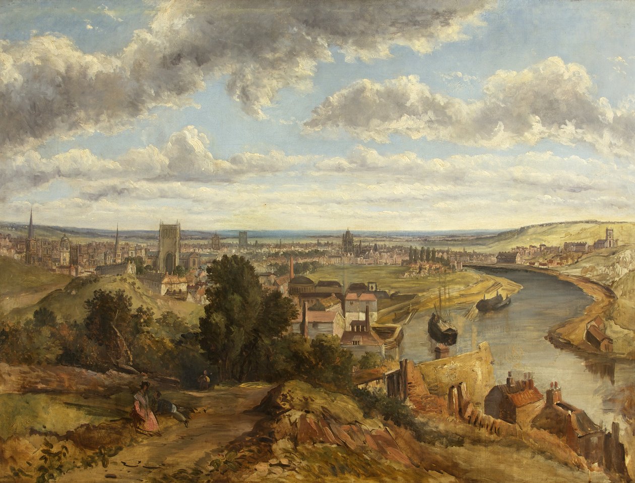 Bristol Clifton Woodilta (öljy kankaalle) tekijältä English School