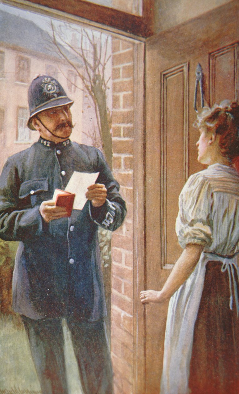 Brittiläinen poliisi, n. 1900 (väri litho) tekijältä English School