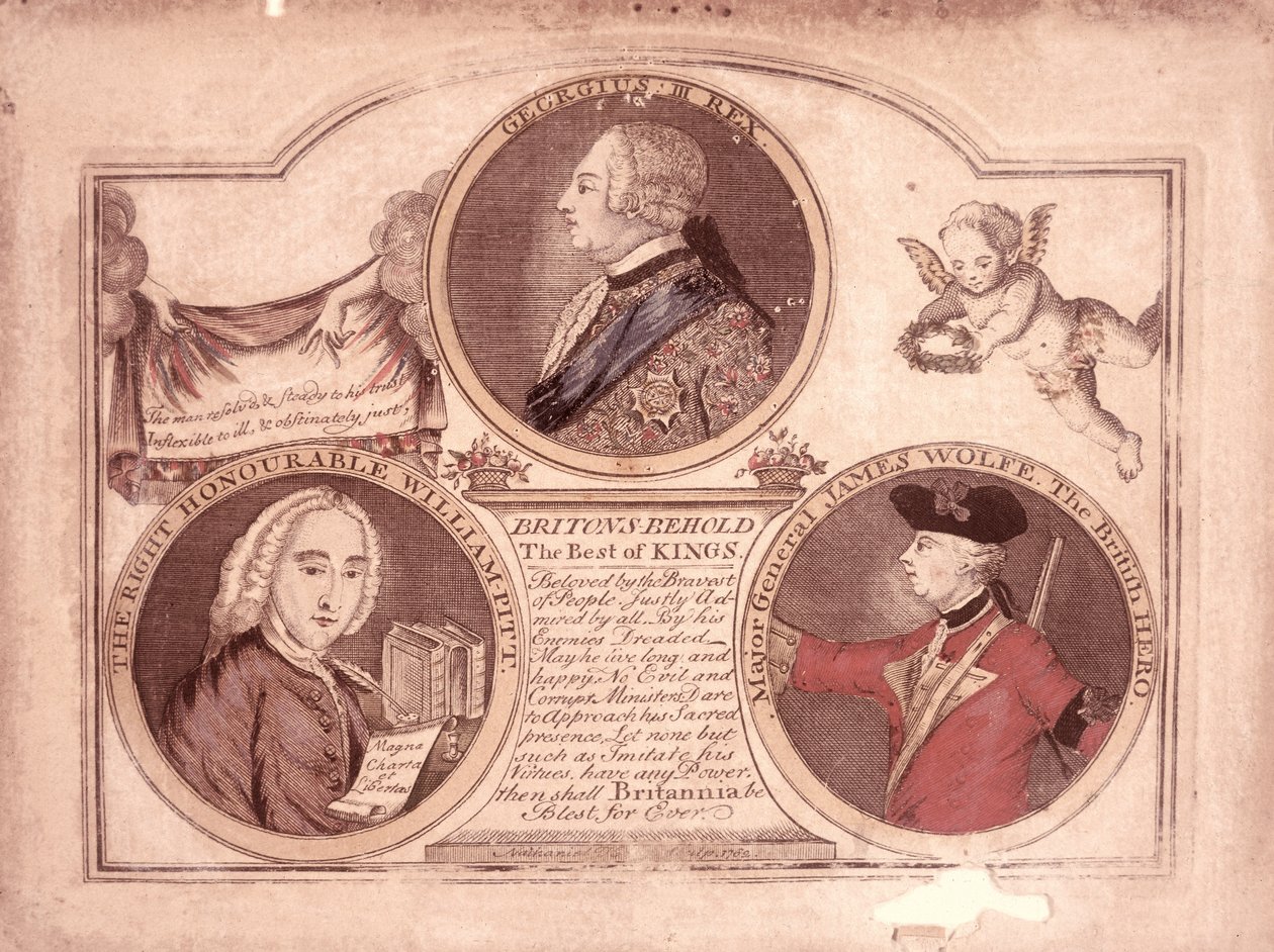 Britit näkevät kuninkaiden parhaat puolet..., 1762 tekijältä English School