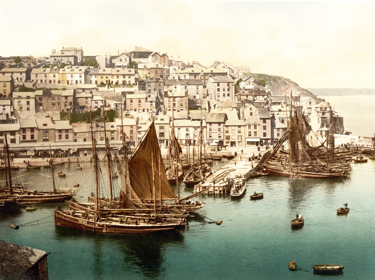 Brixham I (käsinvärinen kuva) tekijältä English School