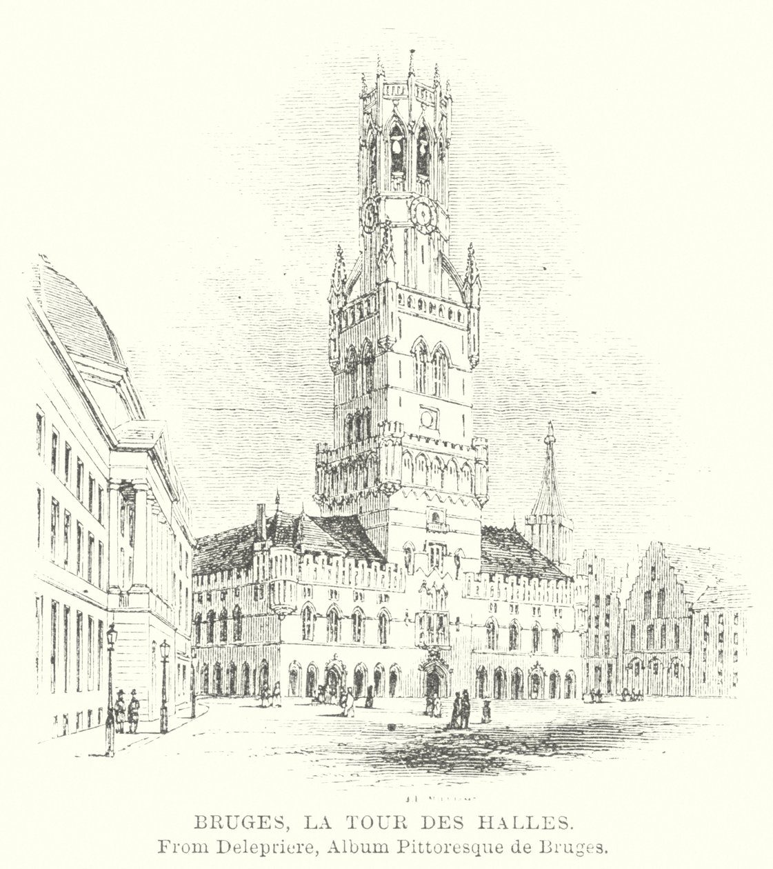 Brugge, Hallesin torni (kaiverrus) tekijältä English School