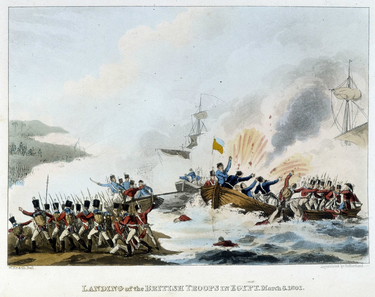 Egyptin kampanja (retkikunta) (1798-1801): Englannin armeijan kuoriminen Egyptissä, 8. maaliskuuta tekijältä English School