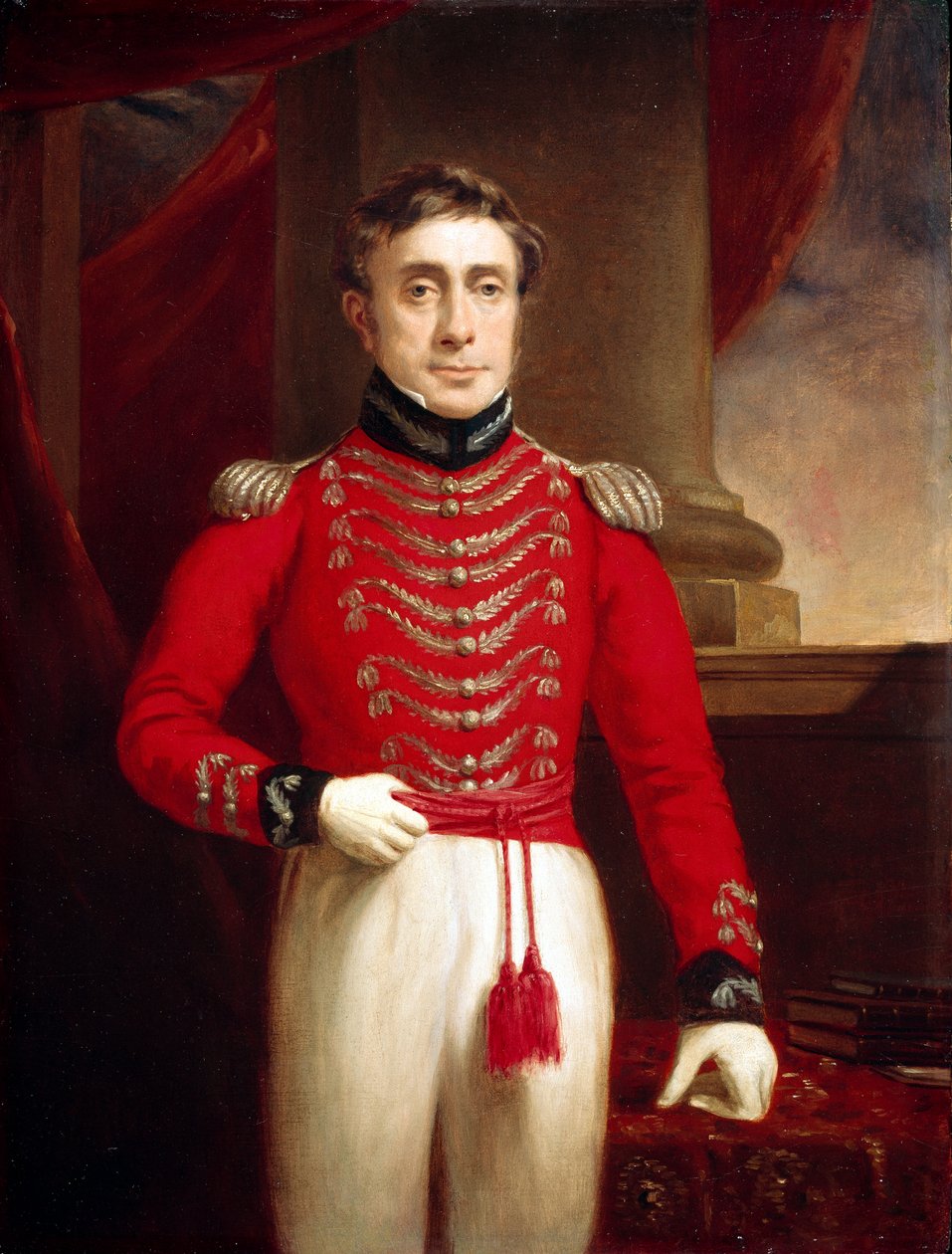 Kapteeni David Leighton (1774-1860) 4. rykmentin alkuperäisjalkaväki, n. 1804 tekijältä English School
