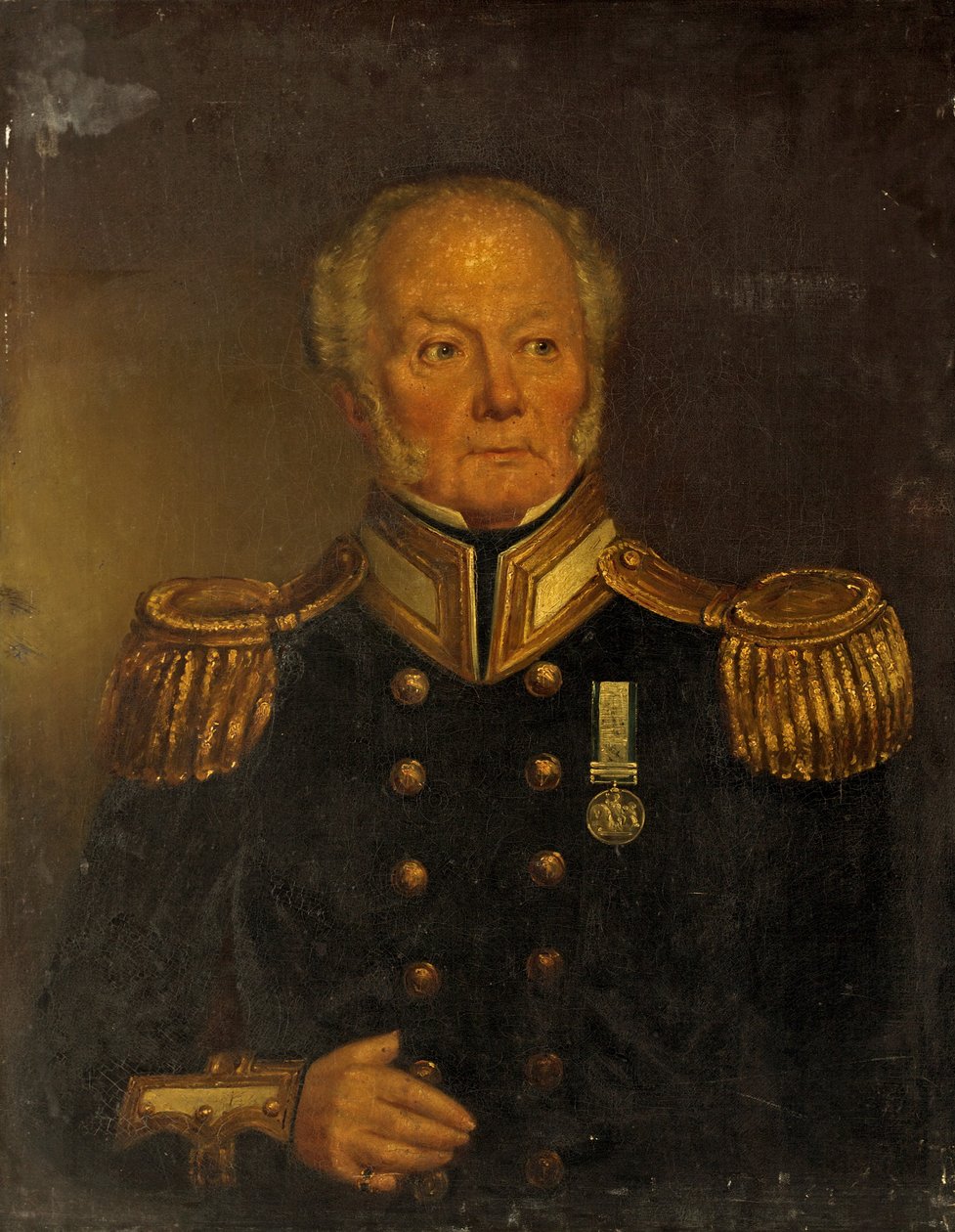 Kapteeni patriarkka, kuninkaallinen laivasto, n. 1850 tekijältä English School