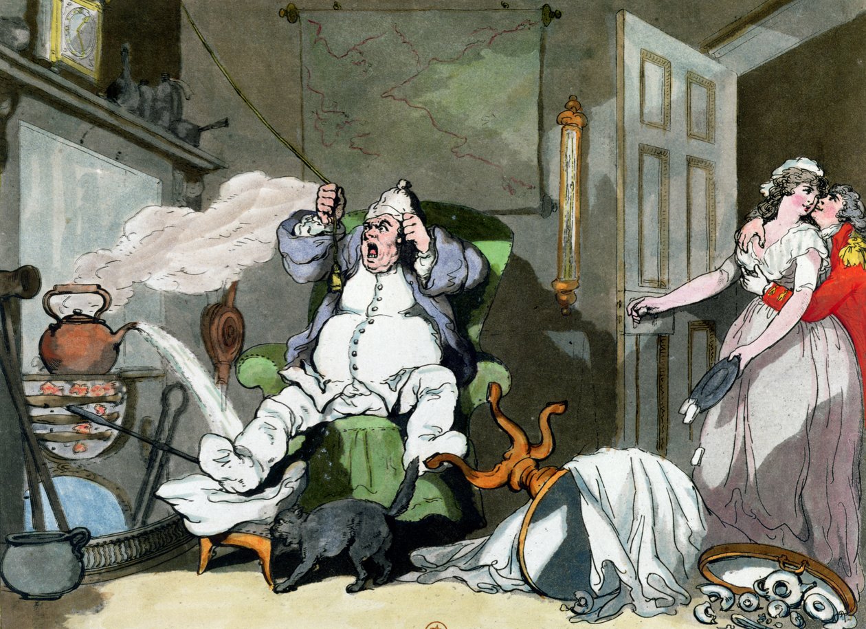 Huolimaton huomio, 1800-luvun alku (kynä & muste ja wc paperilla) tekijältä English School