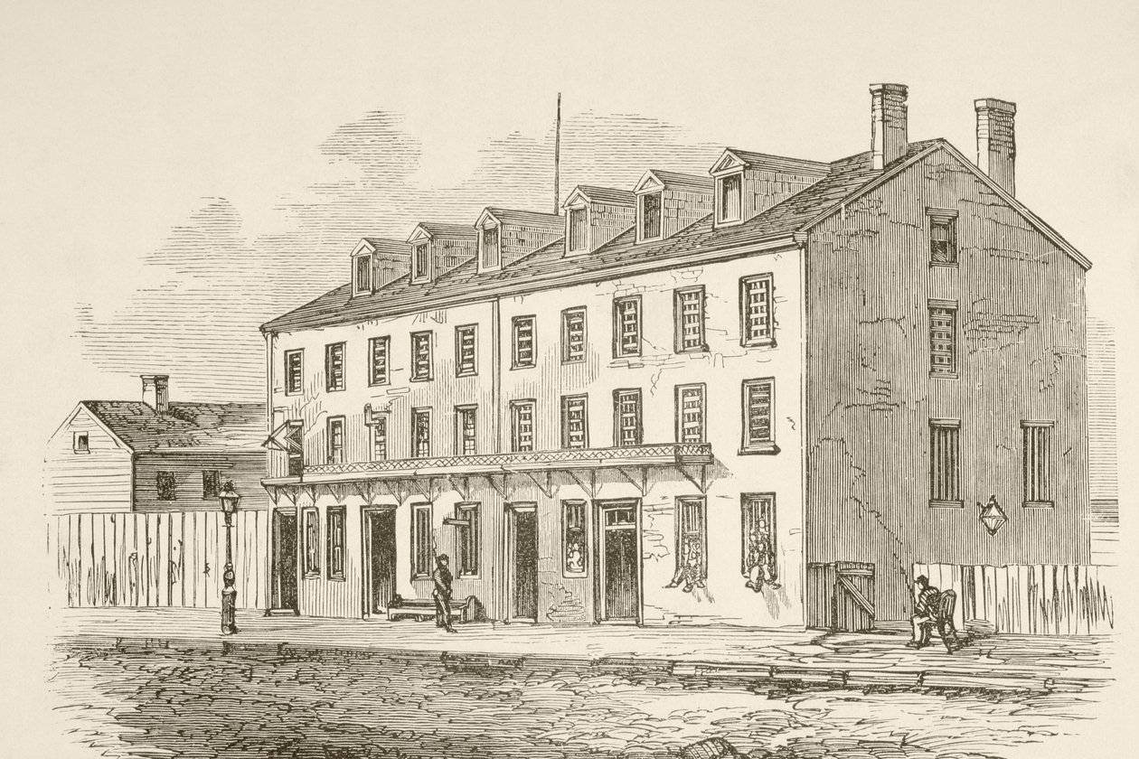 Castle Thunder, Richmond, Virginia (litho) tekijältä English School