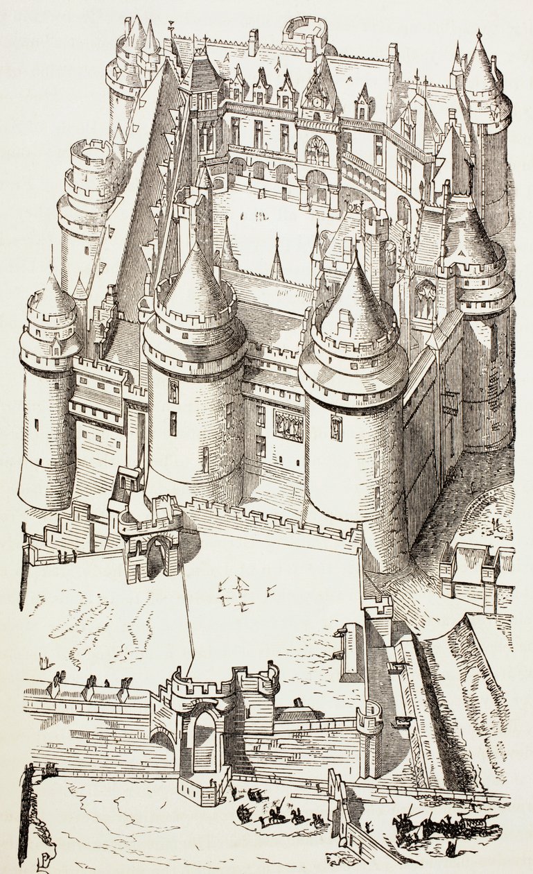 Pierrefondsin linna, Ranska, noin 1880 tekijältä English School