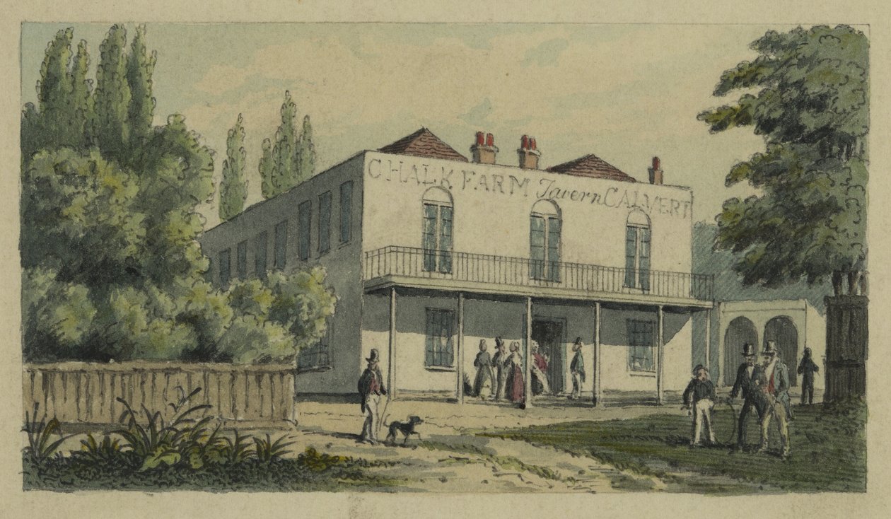 Chalk Farm, St Pancras, noin 1850 tekijältä English School