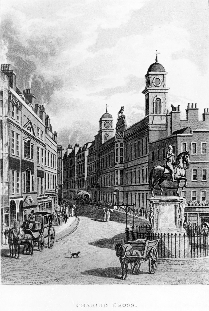 Charing Cross, etsii Strandiä, 1811 tekijältä English School