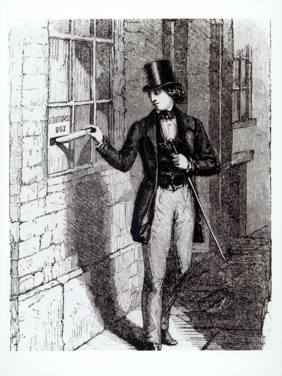 Charles Dickens (1812-70) lähettää tarinoitaan tekijältä English School