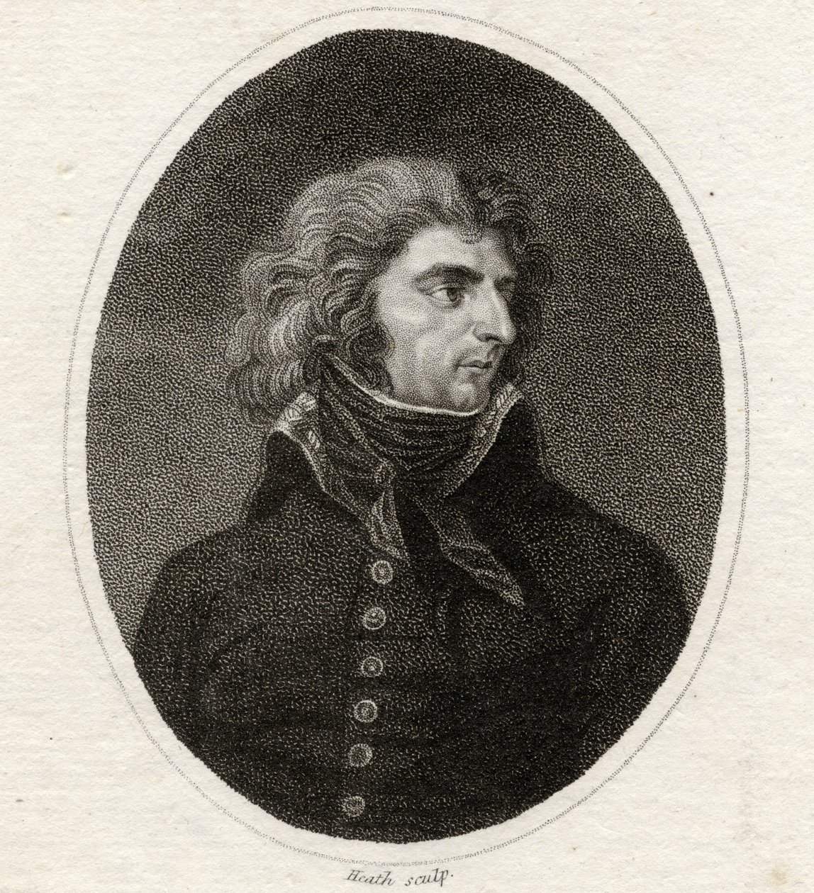 Kaarle XIV (1783-1844) Ruotsin ja Norjan kuningas (1818-44), Heathin kaiverrettu muotokuvagalleriasta, julkaistu 1833 tekijältä English School