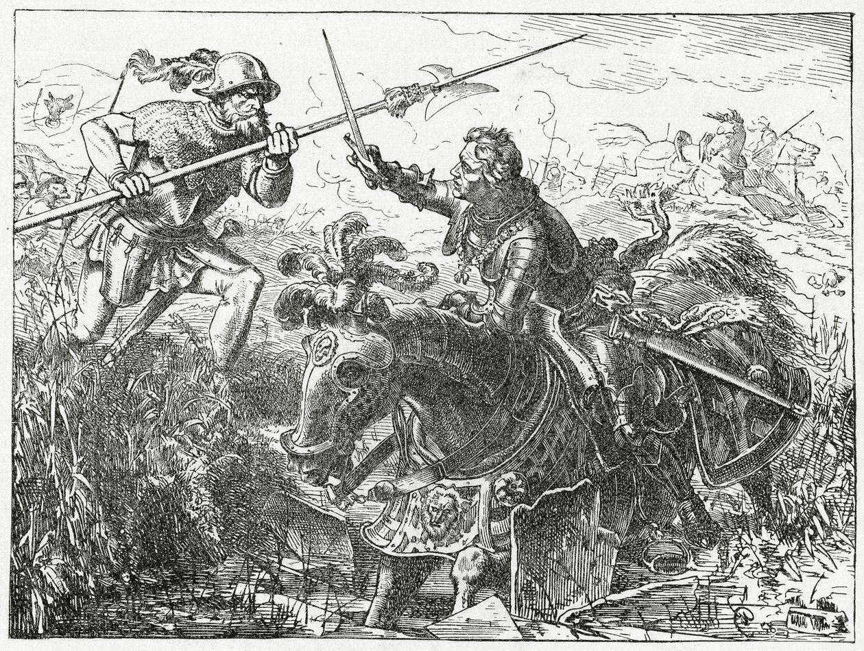Kaarle Rohkea, Burgundin herttua Nancyn taistelussa 5. tammikuuta 1477 1882 tekijältä English School