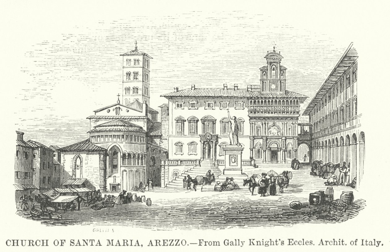 Santa Marian kirkko, Arezzo (kaiverrus) tekijältä English School