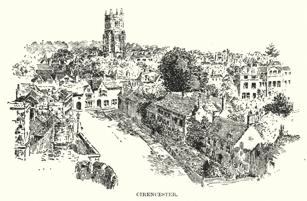 Cirencester (litografia) tekijältä English School