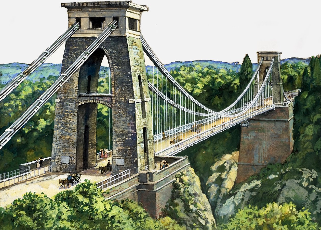 Clifton Suspension Bridge (guassi paperille) tekijältä English School