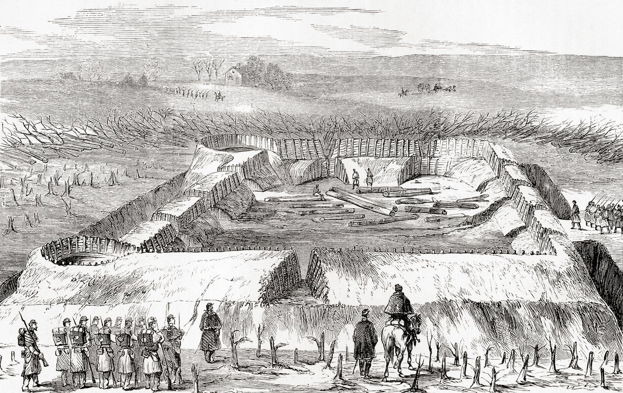 Konfederaation linnoitukset Manassas Junctionin pohjoispuolella, Ward and Lock