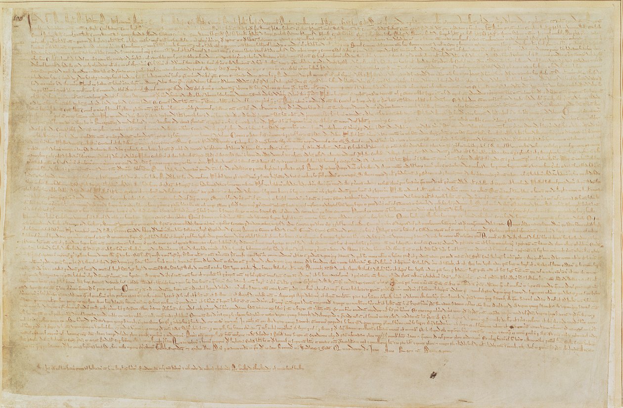 Puuvilla Augustus II 106 Magna Carta tekijältä English School