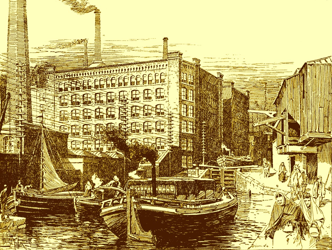 Cotton Mills, Miles Platting, Manchester, lähteestä 