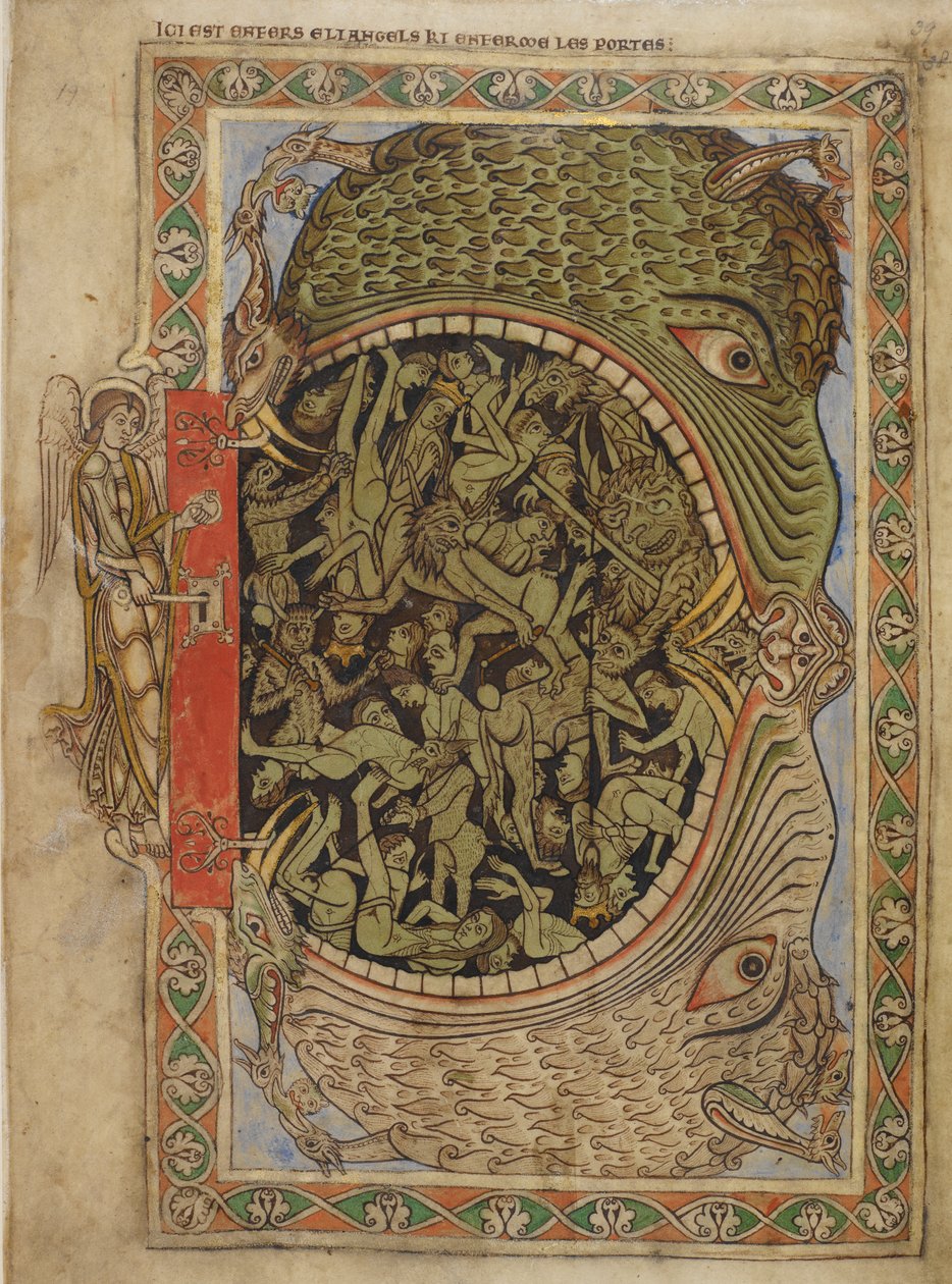 Cotton Nero C IV f.39 Helvetin leuat enkelin kiinnittämänä, Henry of Blois