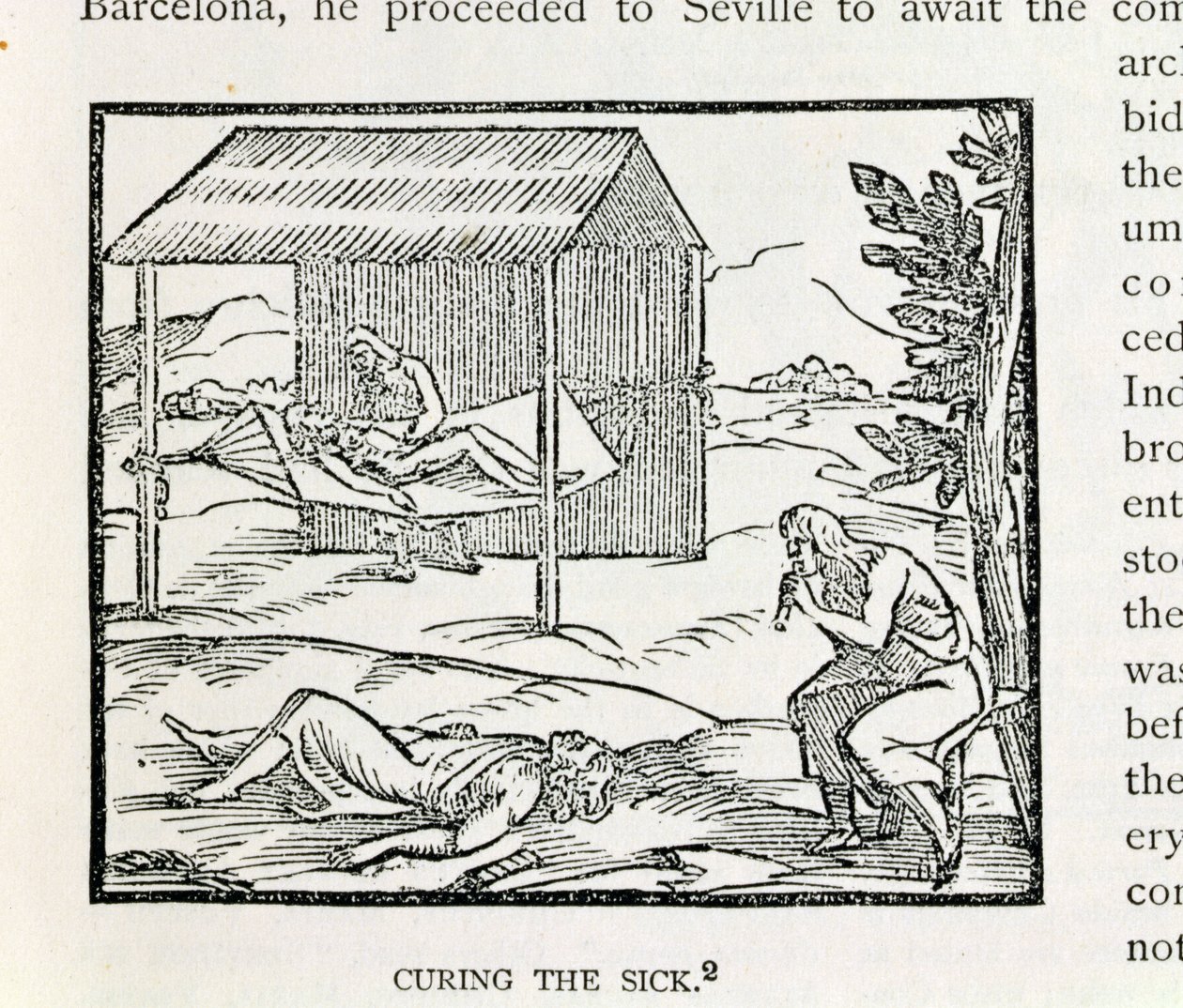 Curing the Sick, Natives of Hispaniola, teoksesta 