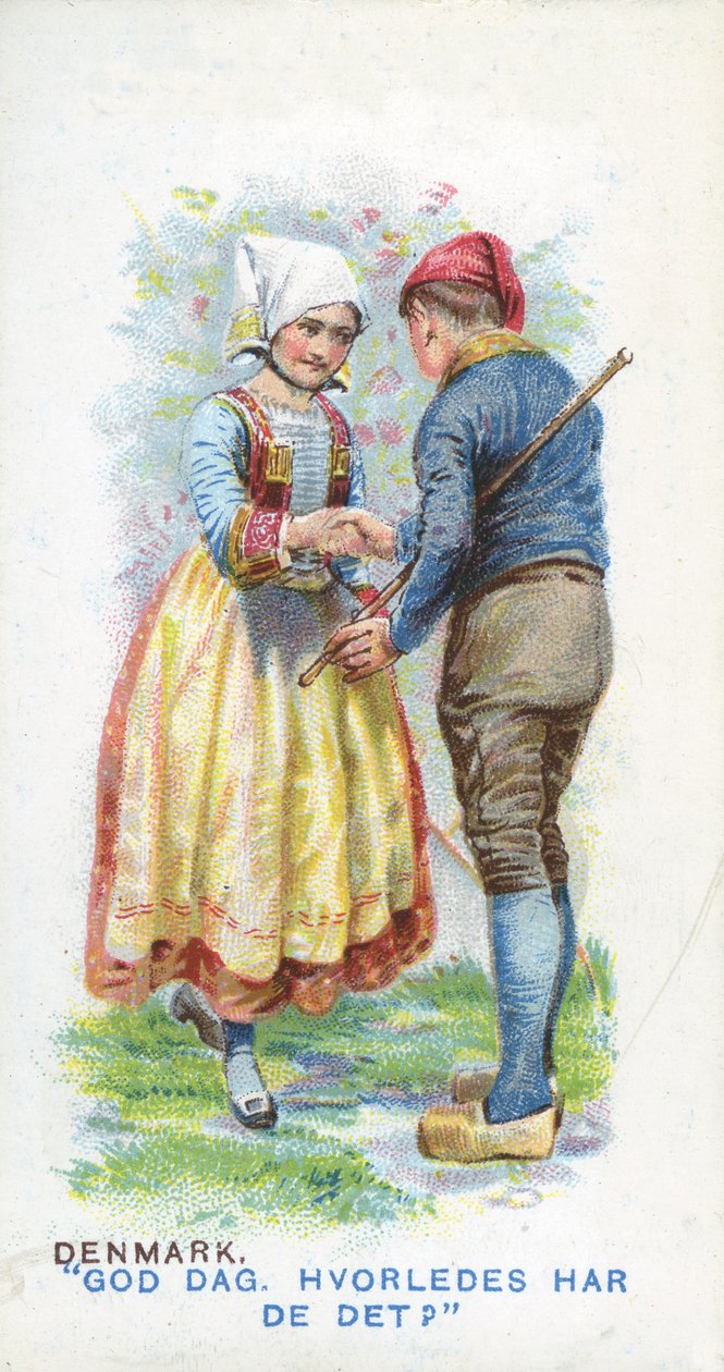 Tavanomainen tervehdys Tanskassa, 1907 tekijältä English School