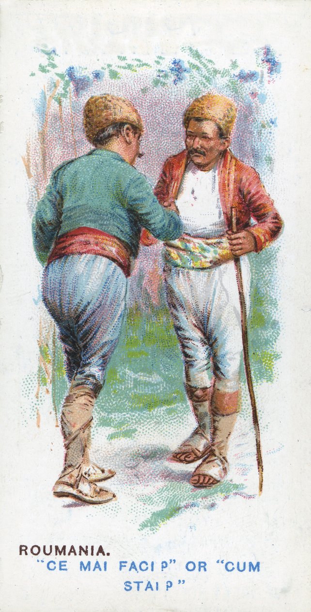Tavanomainen tervehdys Romaniassa, 1907 tekijältä English School