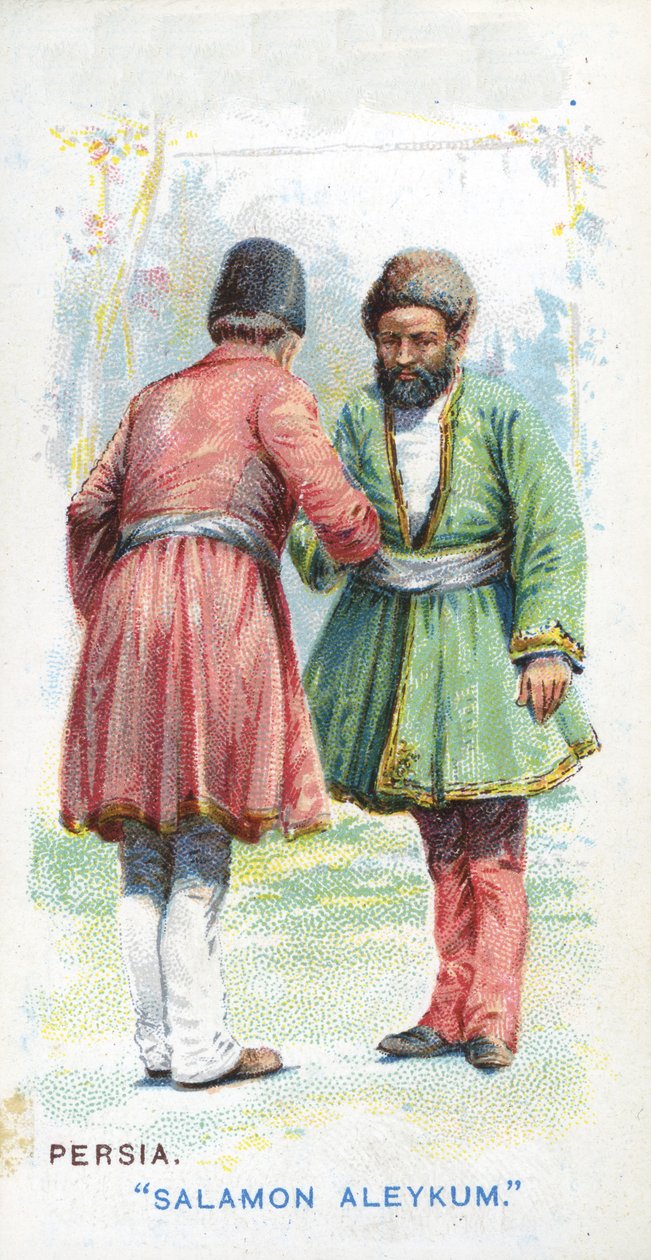 Tavanomainen tervehdys Persiassa, 1907 tekijältä English School