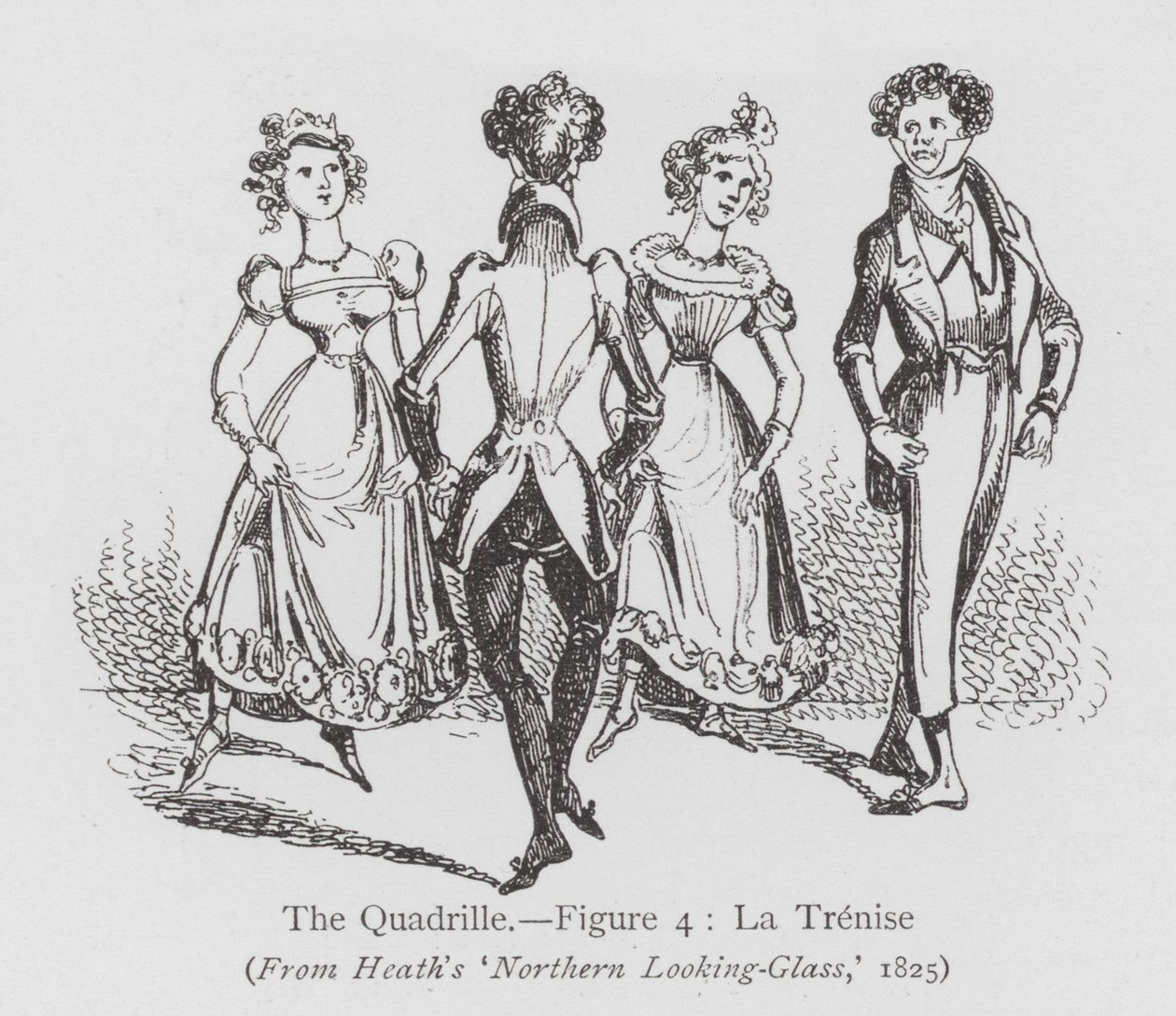 Tanssi: Quadrille, kuva 4, La Trenise (litho) tekijältä English School