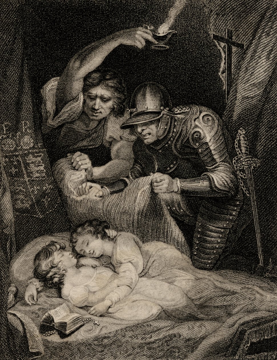 Kuningas Edward V:n (1470-83) ja hänen veljensä Richardin (1472-83) Yorkin herttuan kuolema tekijältä English School