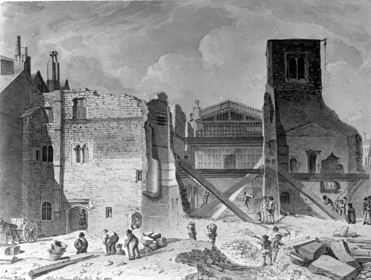 Savoyn palatsin purku, Westminster, Lontoo, 1820 tekijältä English School