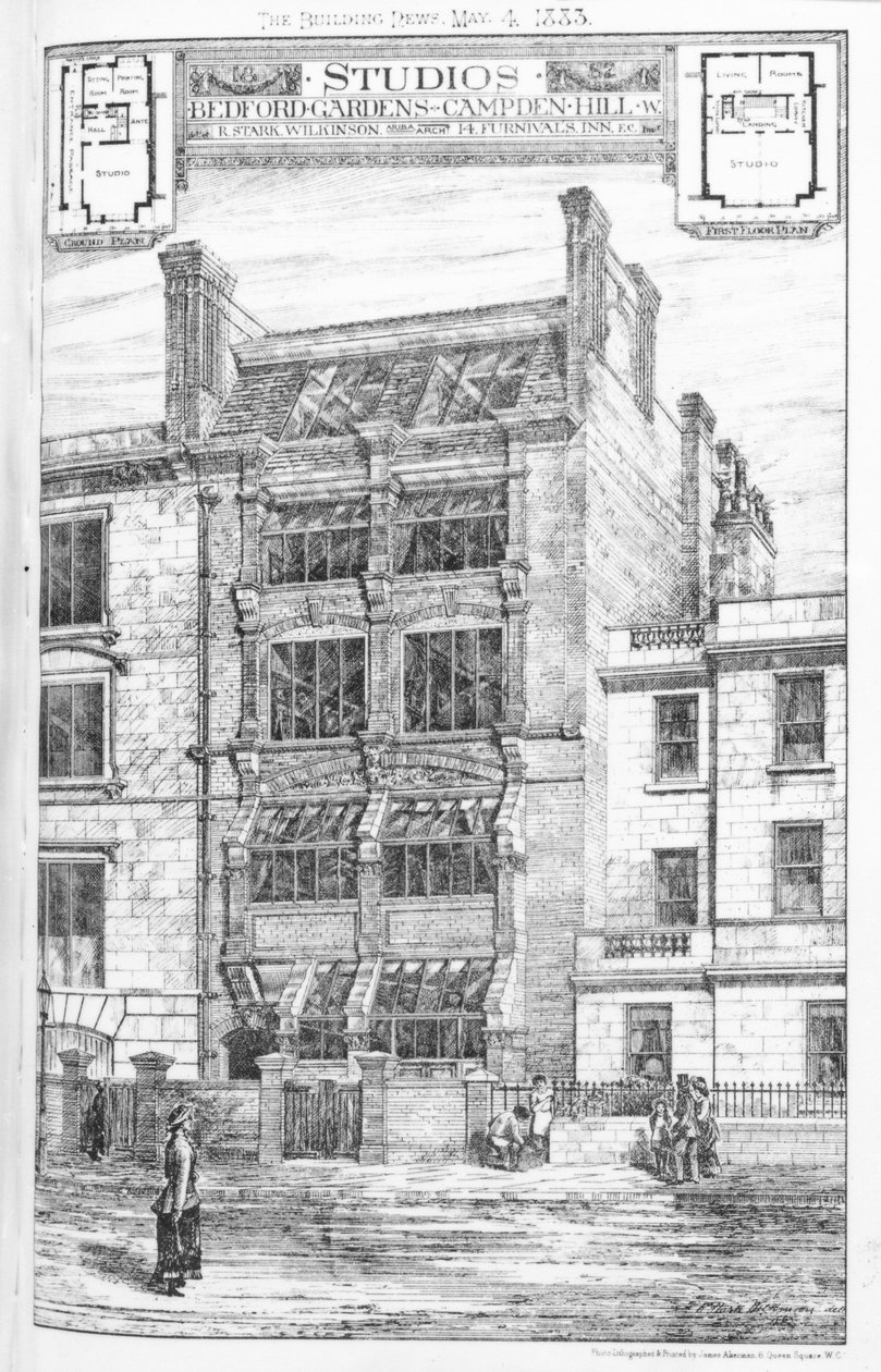 Disenyo para sa mga Studio sa Bedford Gardens, Campden Hill, London, mula sa 