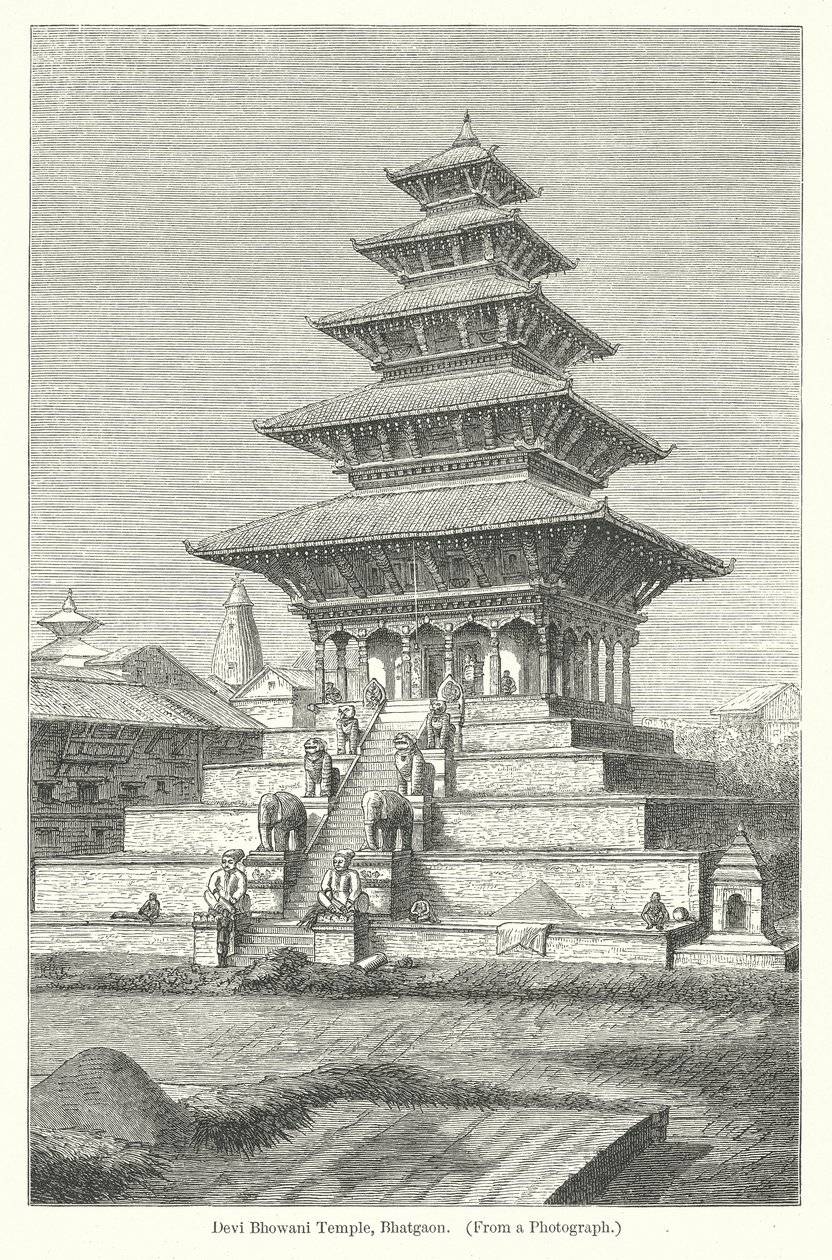 Devi Bhowanin temppeli, Bhatgaon (kaiverrus) tekijältä English School