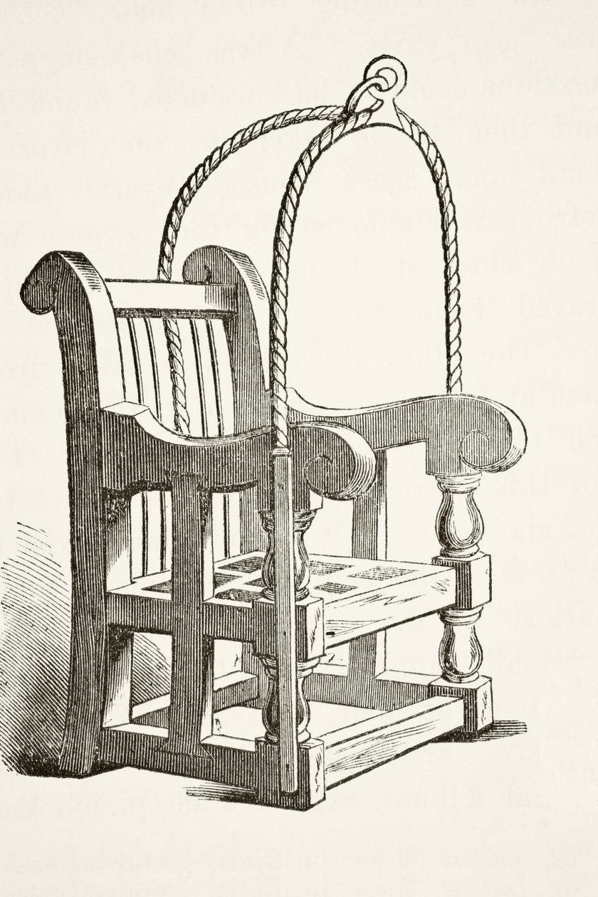 1400-luvulla käytetty ankkarakkara William Hickman Smith Aubreyn (1858-1916) Lontoossa n. 1890 julkaistusta teoksesta "The National and Domestic History of England" tekijältä English School